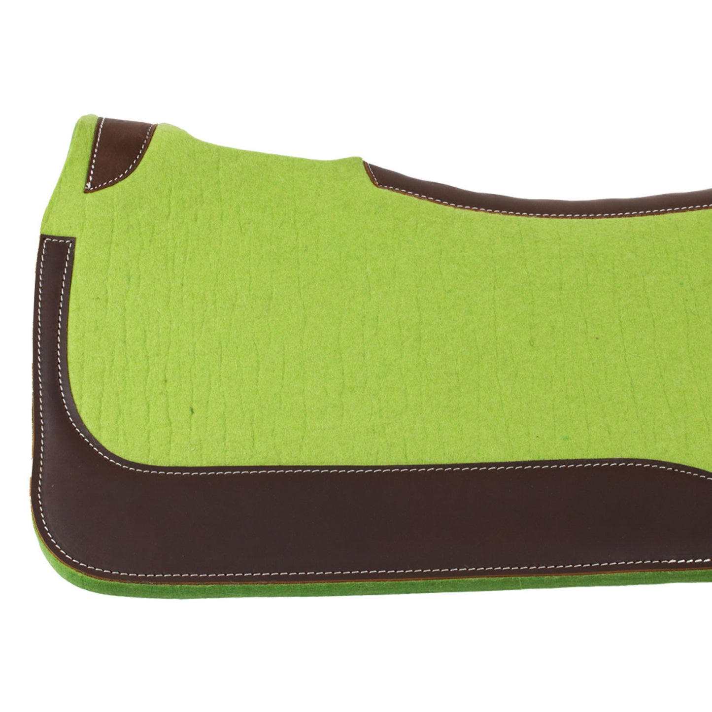 Manta western de fieltro con refuerzos de cuero 32'x32' Pool's - Lime