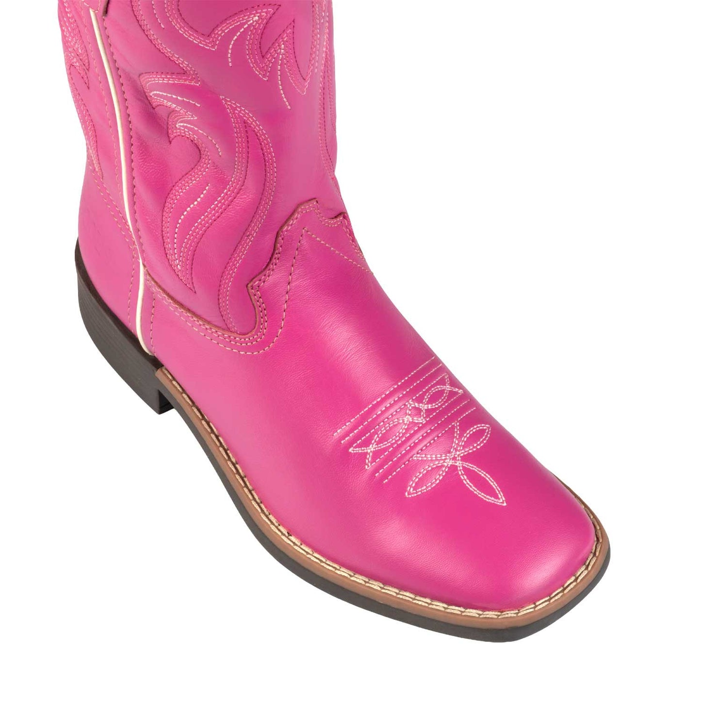 Botas rancheras occidentales para niña Pool's - Rosa