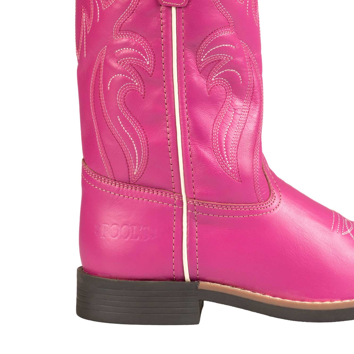 Botas rancheras occidentales para niña Pool's - Rosa