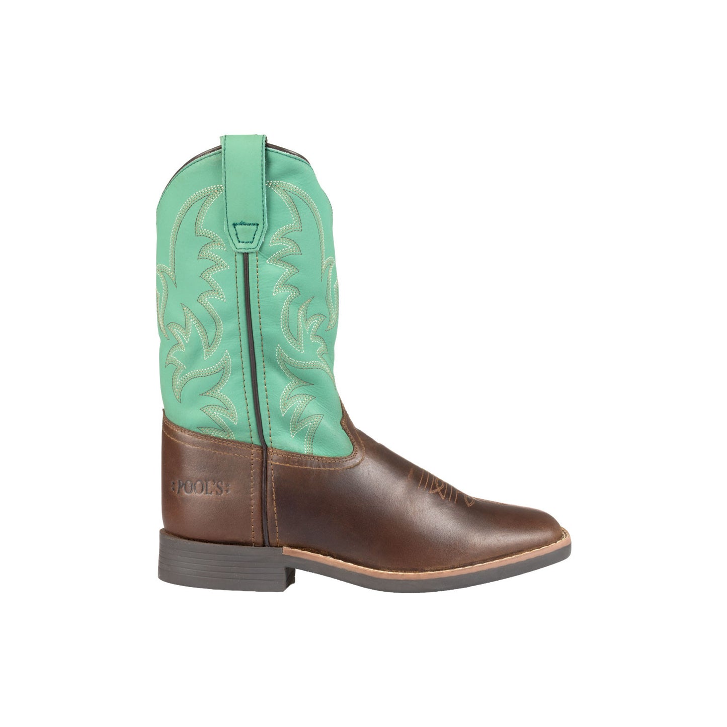 Botas western Monterey para niños Pool's - Dark Brown/Green