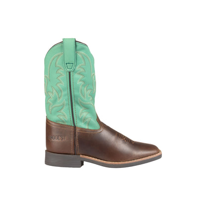Botas western Monterey para niños Pool's - Dark Brown/Green