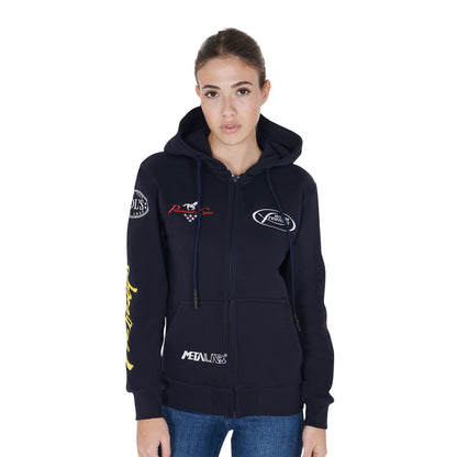 Sudadera unisex con varios logotipos Pool's - Azul marino