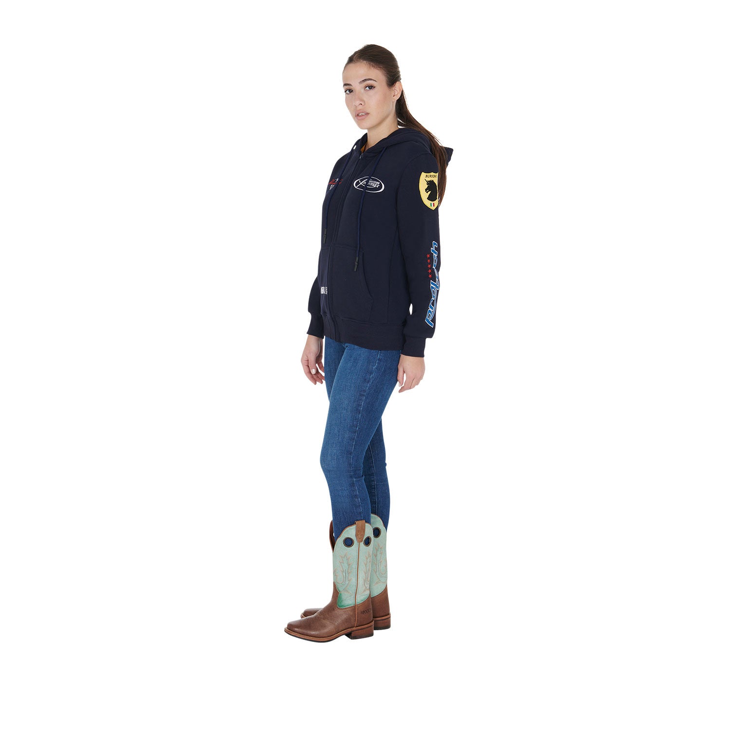 Sudadera unisex con varios logotipos Pool's - Azul marino