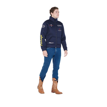 Chaqueta unisex multilogo sin capucha Pool's - Azul marino