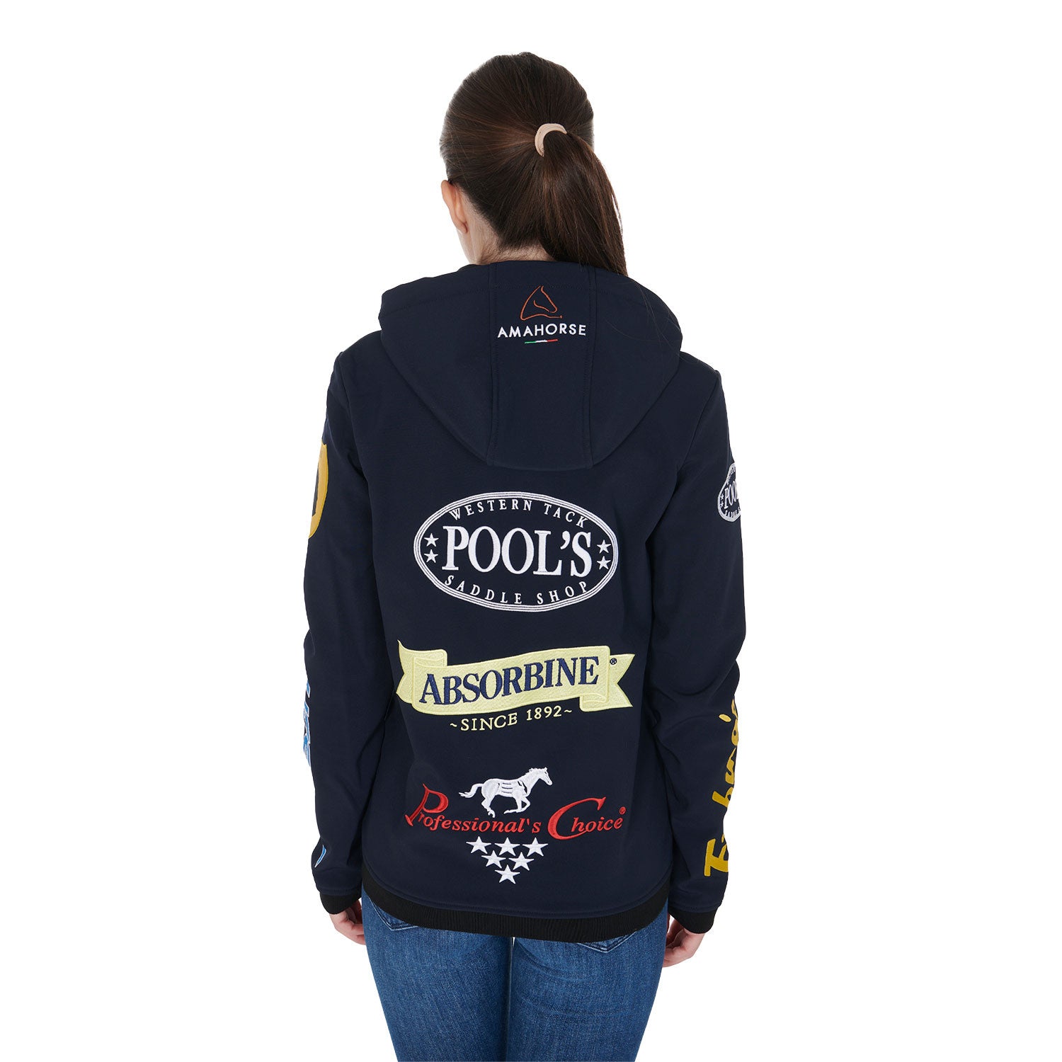 Chaqueta softshell unisex multilogo afelpada Pool's