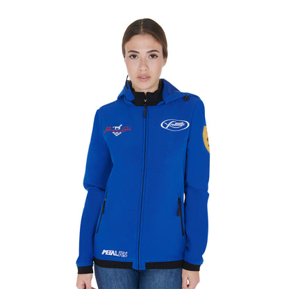 Chaqueta softshell unisex multilogo afelpada Pool's - Azul royal