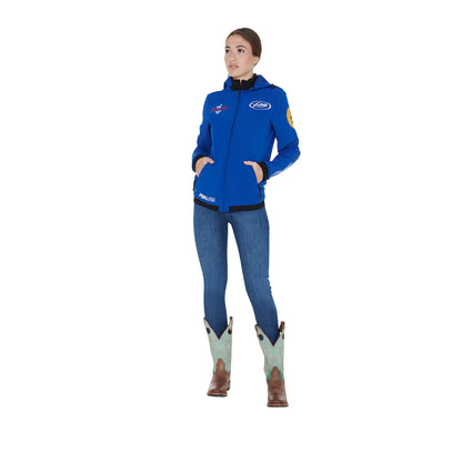 Chaqueta softshell unisex multilogo afelpada Pool's - Azul royal
