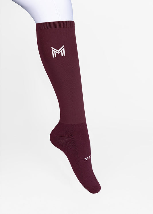 Calcetines Maximilian Equestrian Flag Riding (Burgundy) para equitación