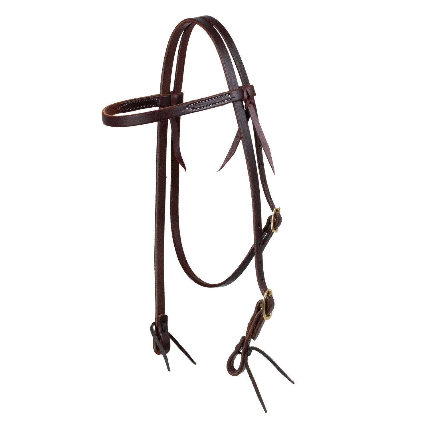 Brida occidental con frontalera simple adj Platinum Pro