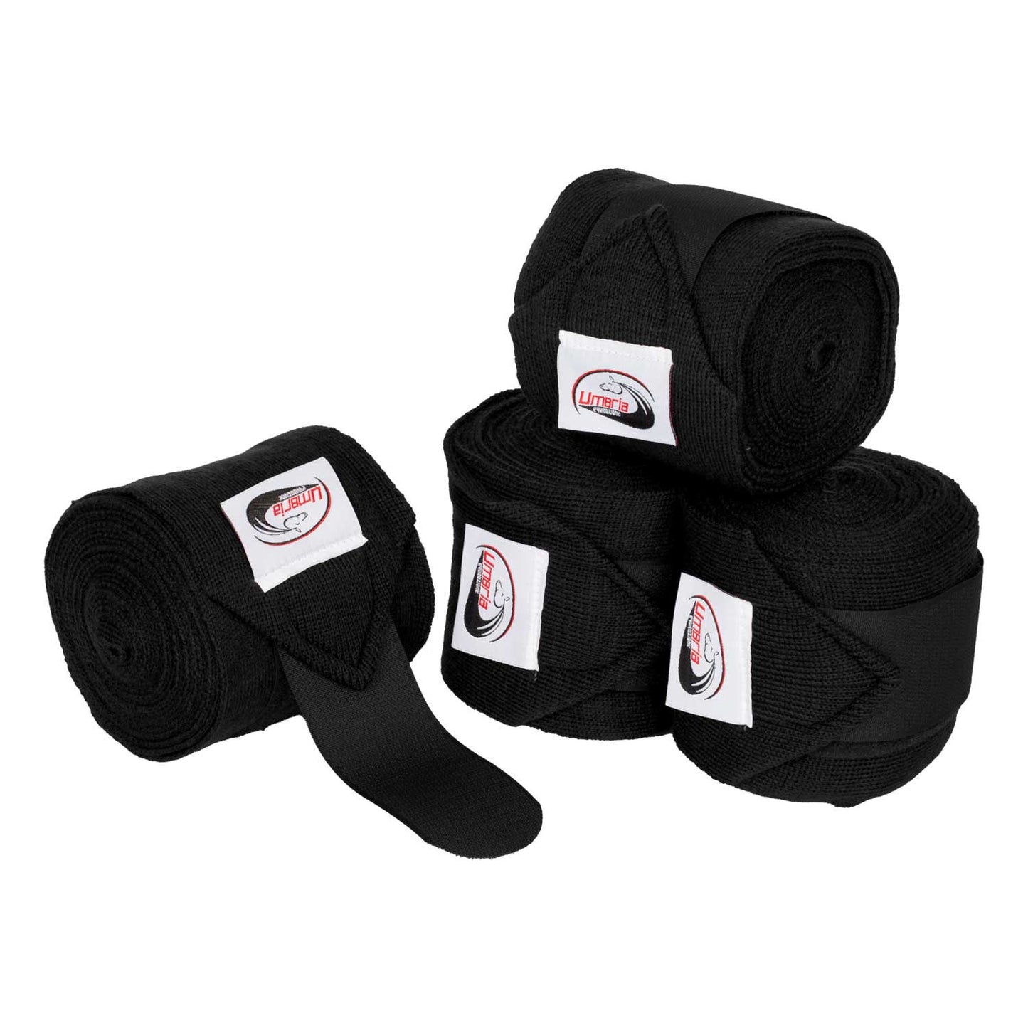 Bandas de descanso (4 uds) Umbria Equitazione - Negro