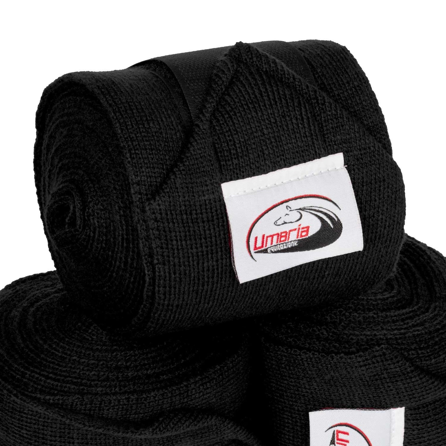 Bandas de descanso (4 uds) Umbria Equitazione - Negro