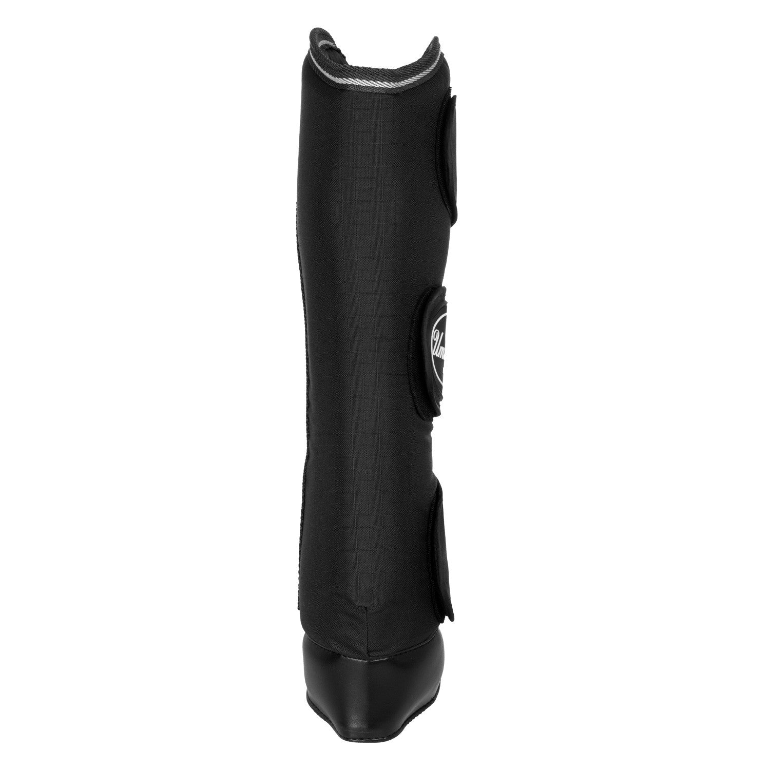 Juego de protectores de transporte con refuerzos de cuero Umbria Equitazione - Negro
