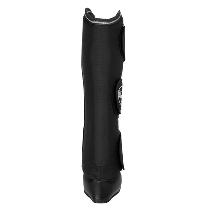 Juego de protectores de transporte con refuerzos de cuero Umbria Equitazione - Negro