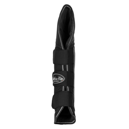Juego de protectores de transporte con refuerzos de cuero Umbria Equitazione - Negro