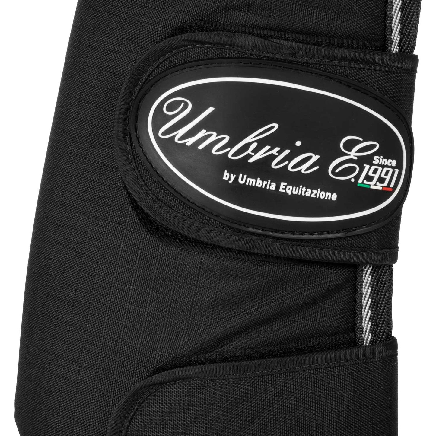 Juego de protectores de transporte con refuerzos de cuero Umbria Equitazione - Negro