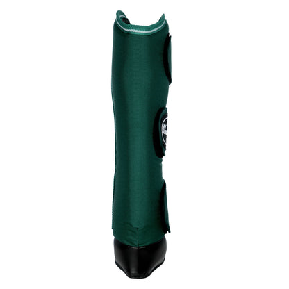 Juego de protectores de transporte con refuerzos de cuero Umbria Equitazione - Verde