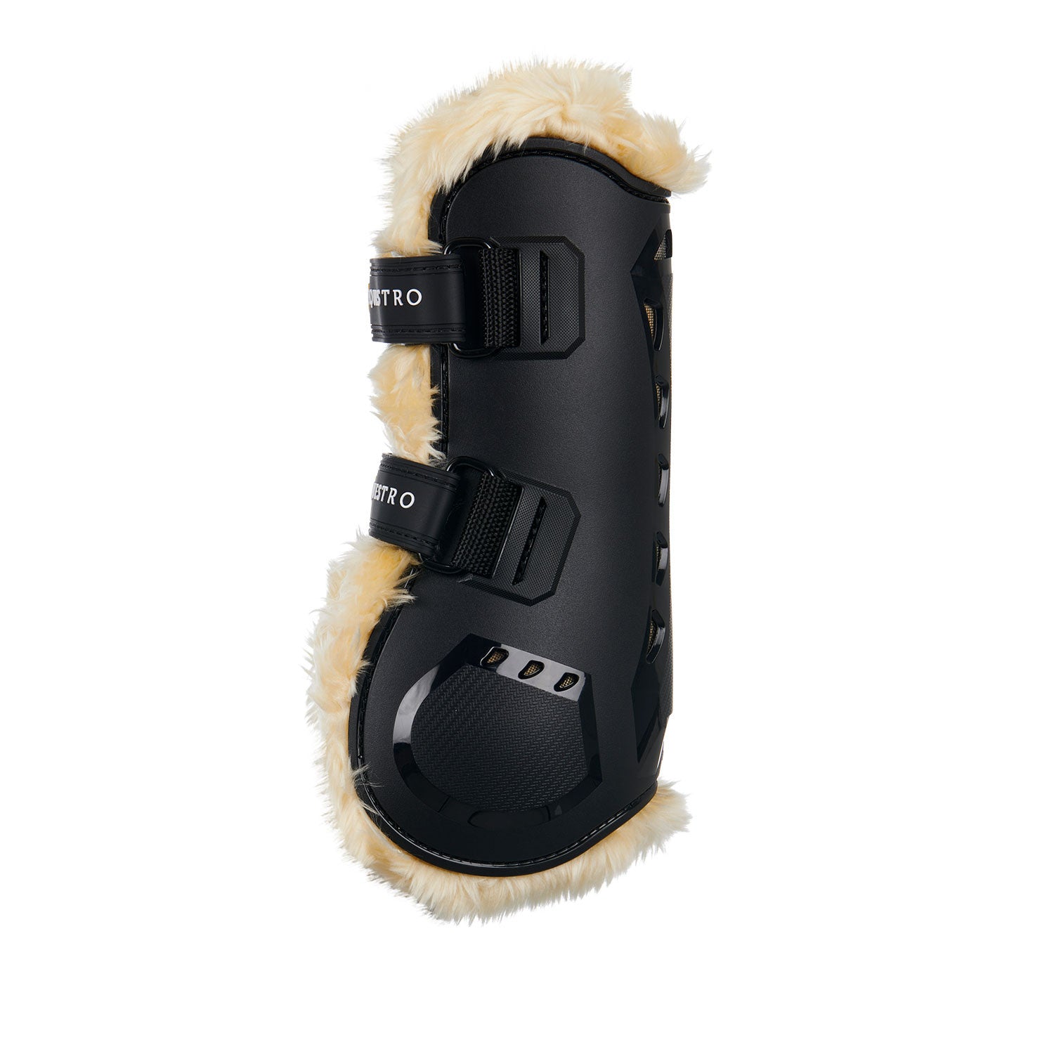Protectores para tendones de poliuretano con borreguillo sintético Equestro - Negro