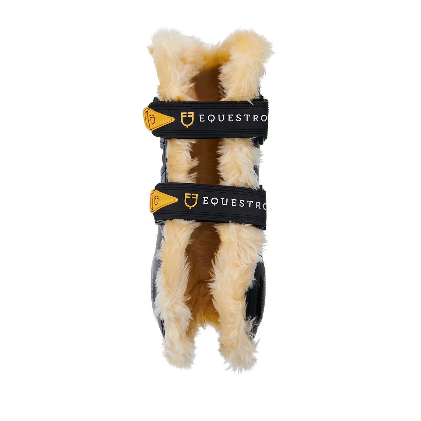 Protectores para tendones de poliuretano con borreguillo sintético Equestro - Negro