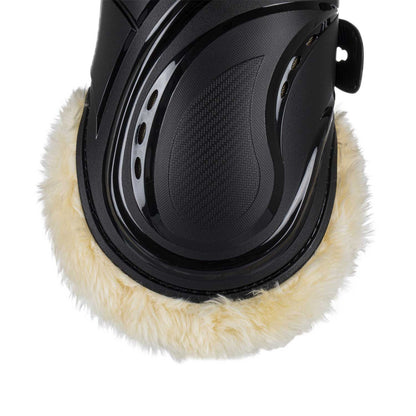 Paratendones modelo Evolution con borreguillo sintético Equestro - Negro