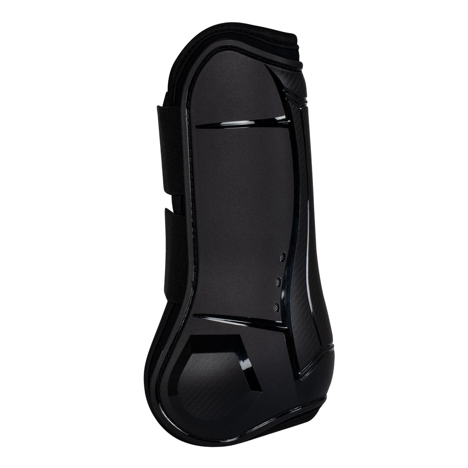 Paratendones anatómicos con doble cierre de velcro Equestro - Negro