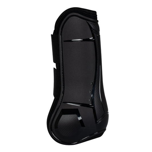 Paratendones anatómicos con doble cierre de velcro Equestro - Negro