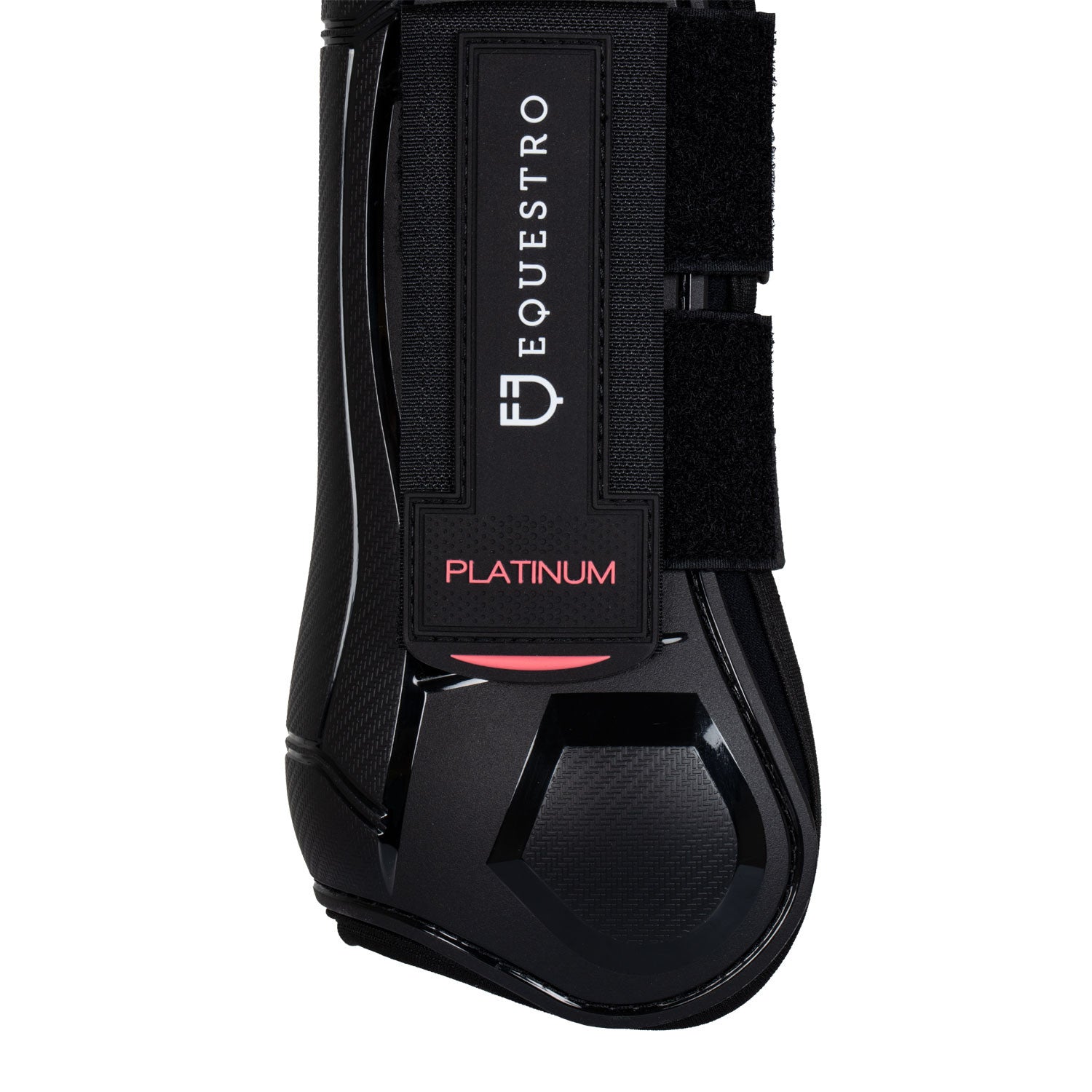Paratendones anatómicos con doble cierre de velcro Equestro - Negro
