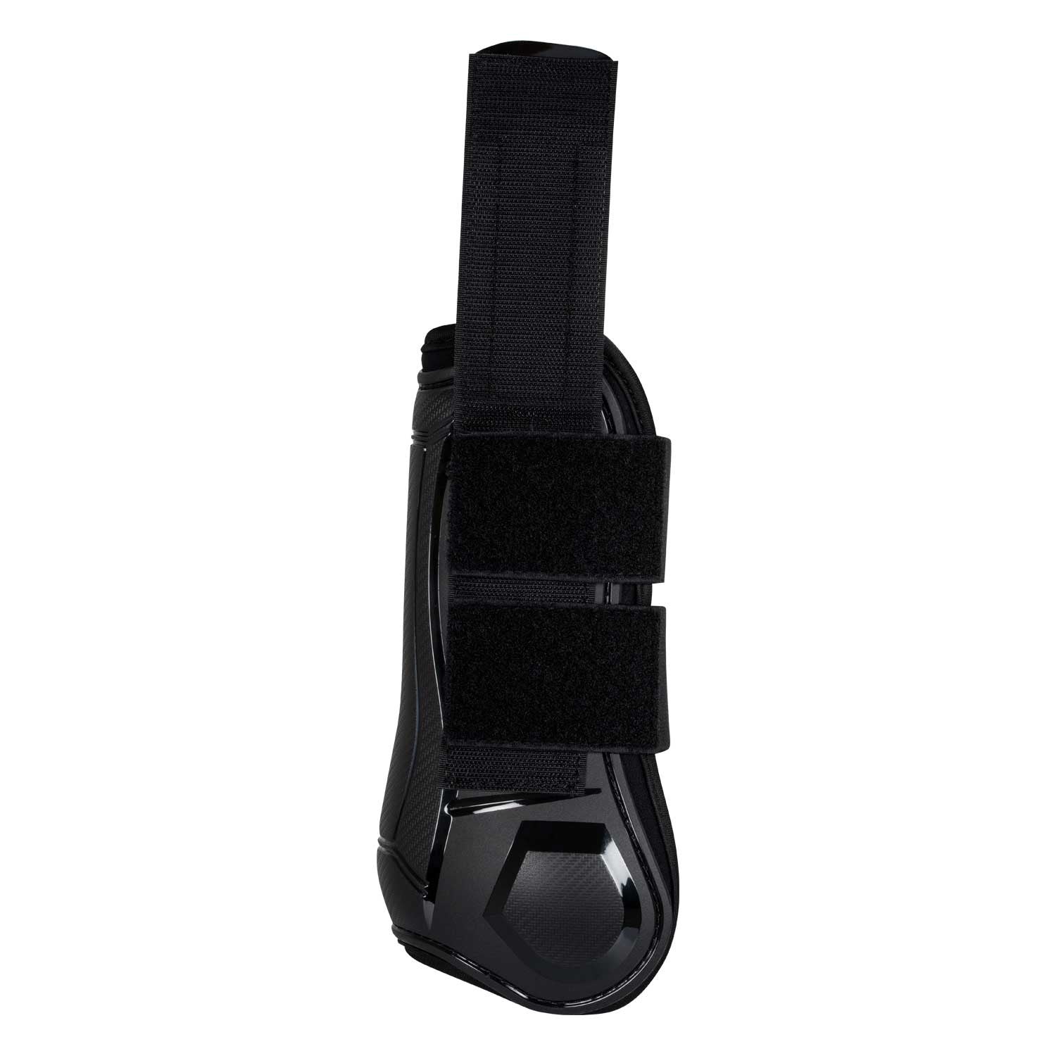 Paratendones anatómicos con doble cierre de velcro Equestro - Negro
