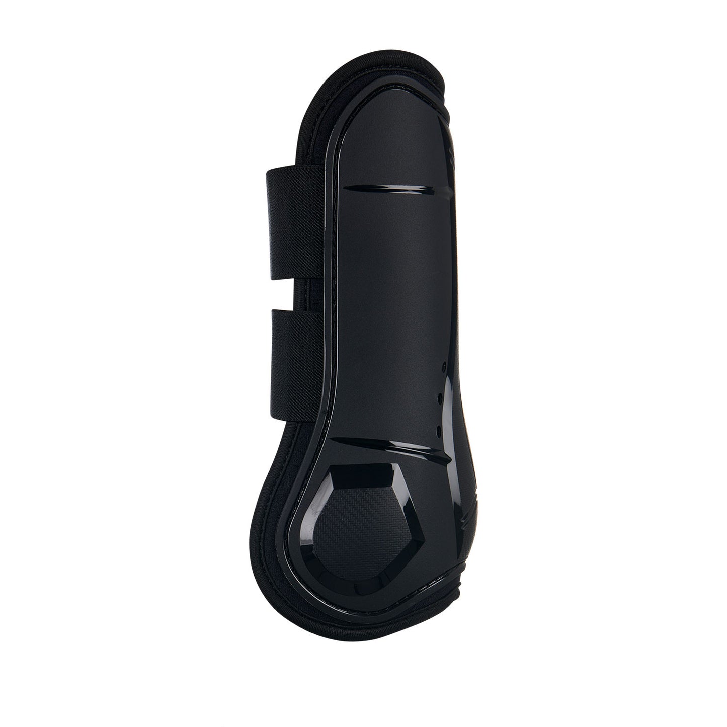 Juego de protectores para tendones y menudillos young horse Tpu y neopreno Equestro - Negro