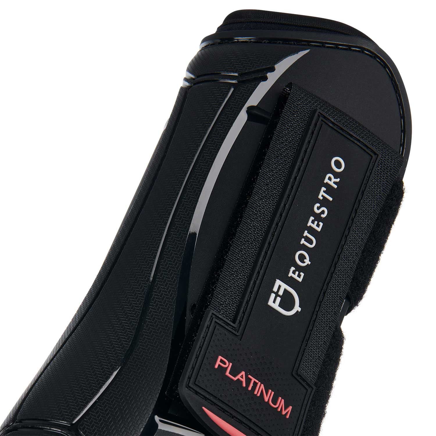 Juego de protectores para tendones y menudillos young horse Tpu y neopreno Equestro - Negro