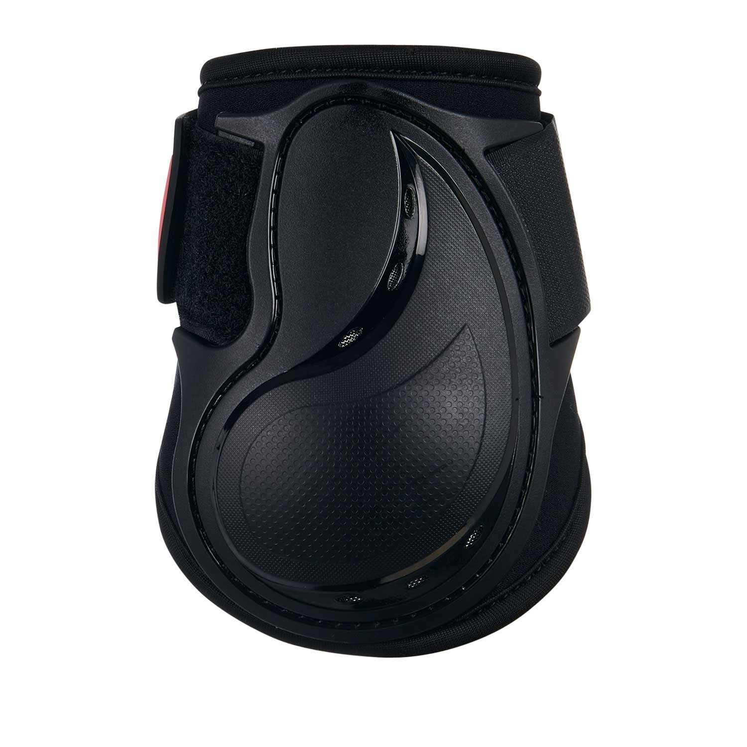 Juego de protectores para tendones y menudillos young horse Tpu y neopreno Equestro - Negro