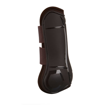 Juego de protectores para tendones y menudillos young horse Tpu y neopreno Equestro - Marrón