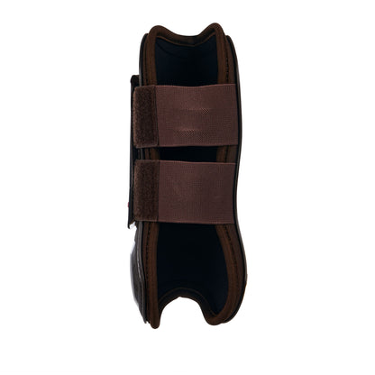 Juego de protectores para tendones y menudillos young horse Tpu y neopreno Equestro - Marrón