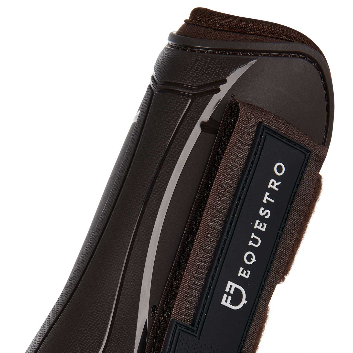 Juego de protectores para tendones y menudillos young horse Tpu y neopreno Equestro - Marrón
