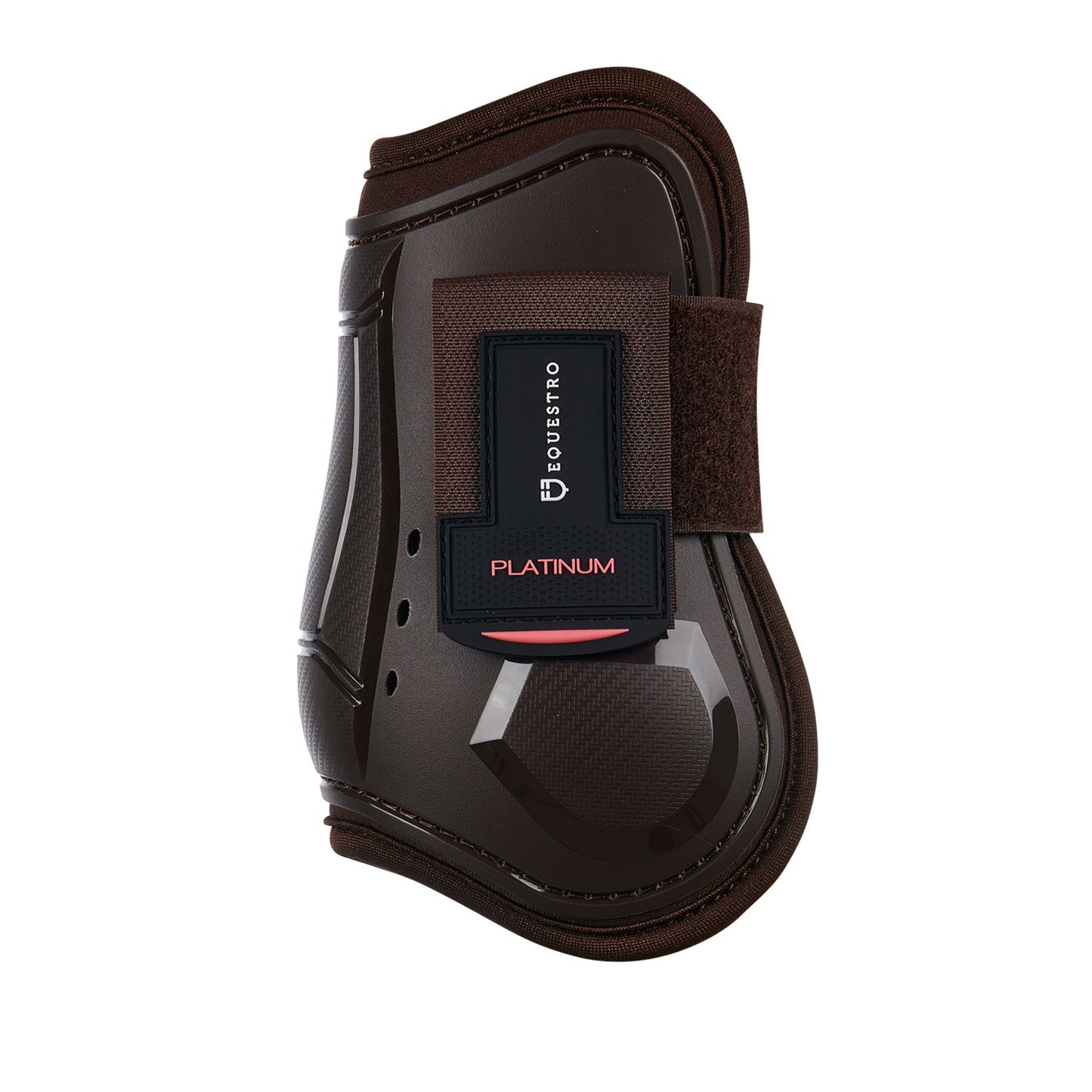 Juego de protectores de tendones y menudillos cerrados en TPU y neopreno Equestro - Marrón