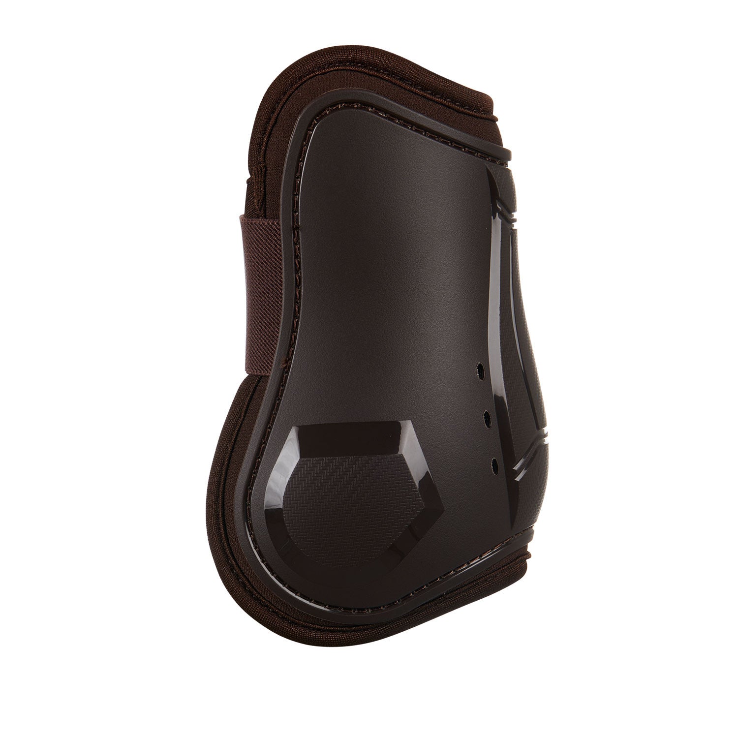 Juego de protectores de tendones y menudillos cerrados en TPU y neopreno Equestro - Marrón