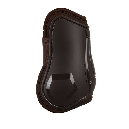 Juego de protectores de tendones y menudillos cerrados en TPU y neopreno Equestro - Marrón