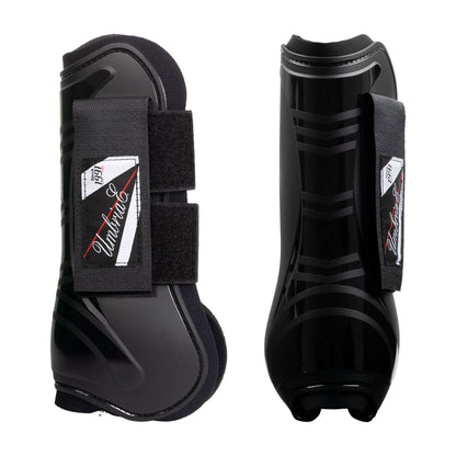 Protectores de neopreno con refuerzo de plástico Umbria Equitazione - Negro