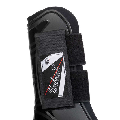 Protectores de neopreno con refuerzo de plástico Umbria Equitazione - Negro