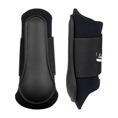 Protectores de neopreno con cazoleta de goma Umbria Equitazione - Negro