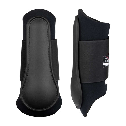 Protectores de neopreno con cazoleta de goma Umbria Equitazione - Negro