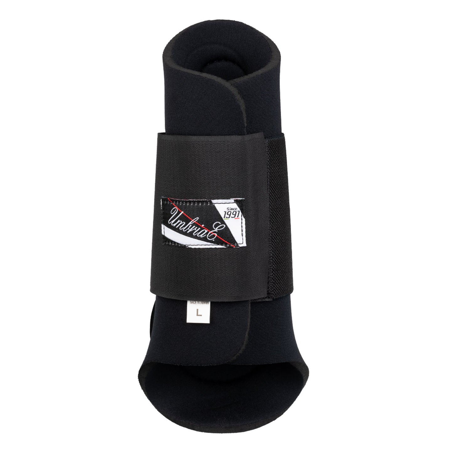 Protectores de neopreno con cazoleta de goma Umbria Equitazione - Negro