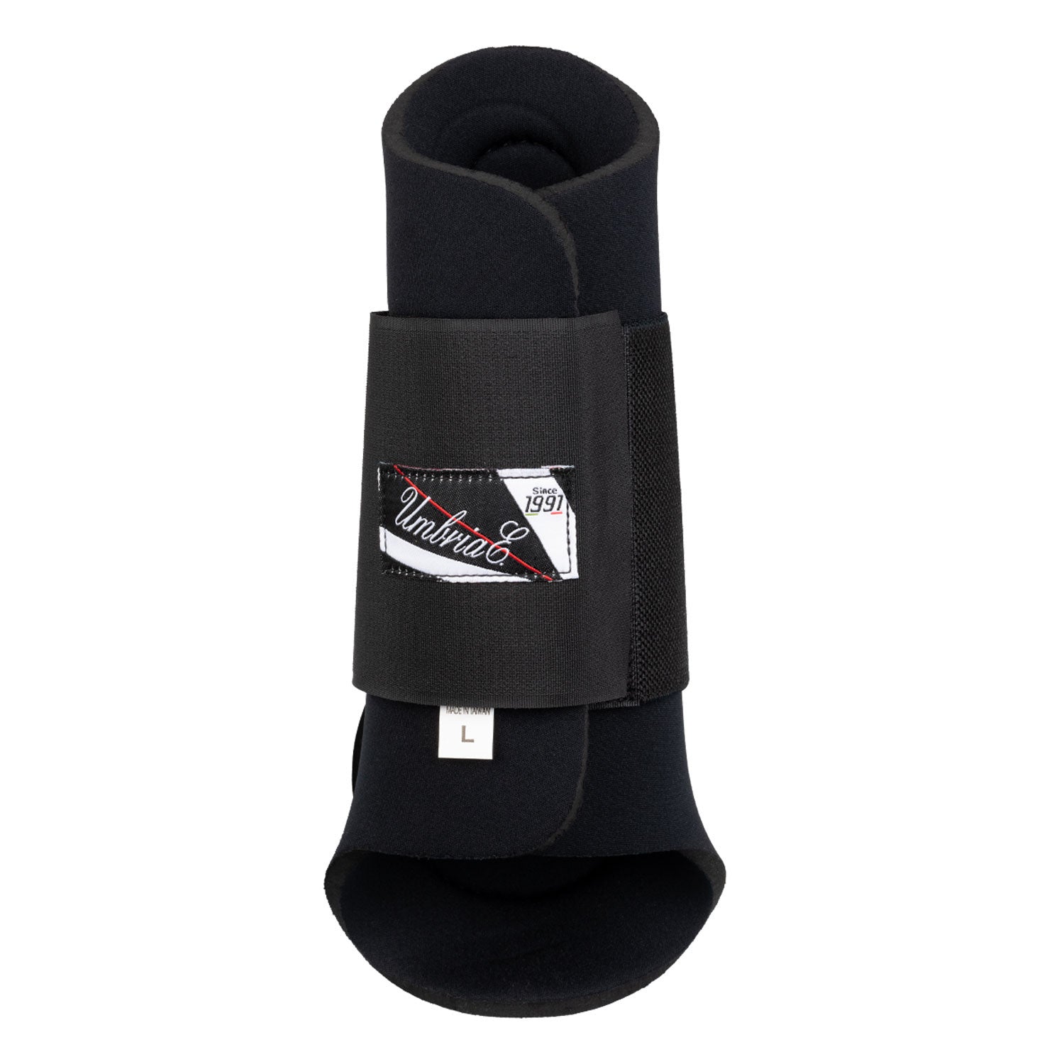 Protectores de neopreno con cazoleta de goma Umbria Equitazione - Negro