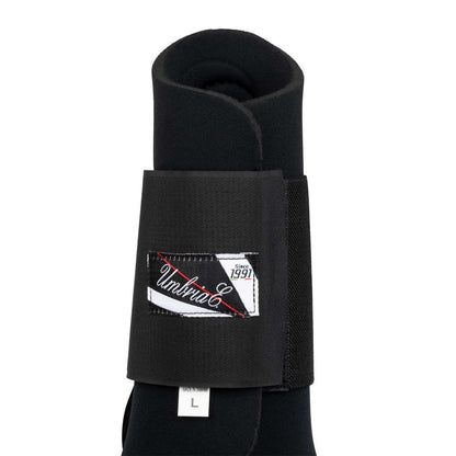 Protectores de neopreno con cazoleta de goma Umbria Equitazione - Negro