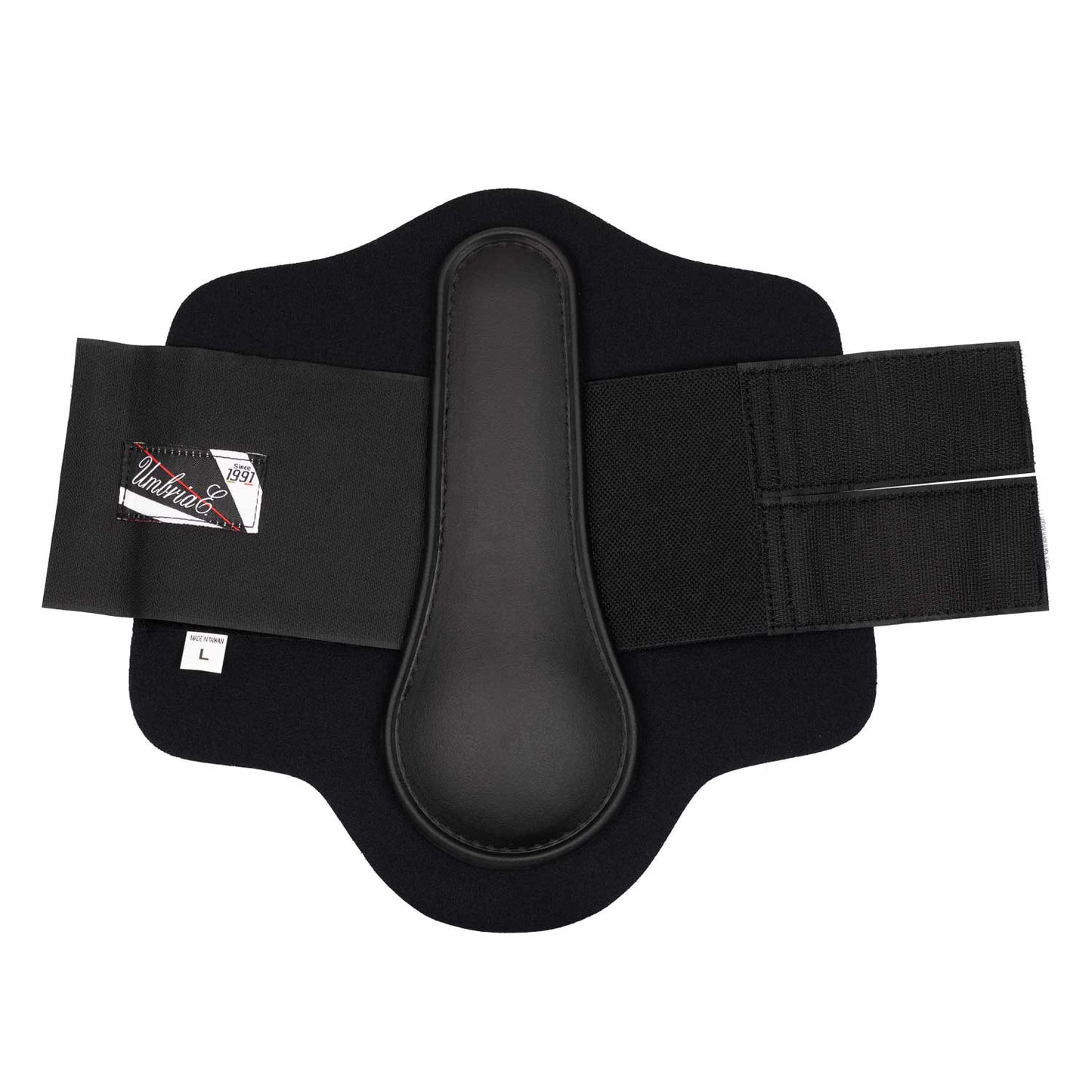 Protectores de neopreno con cazoleta de goma Umbria Equitazione - Negro