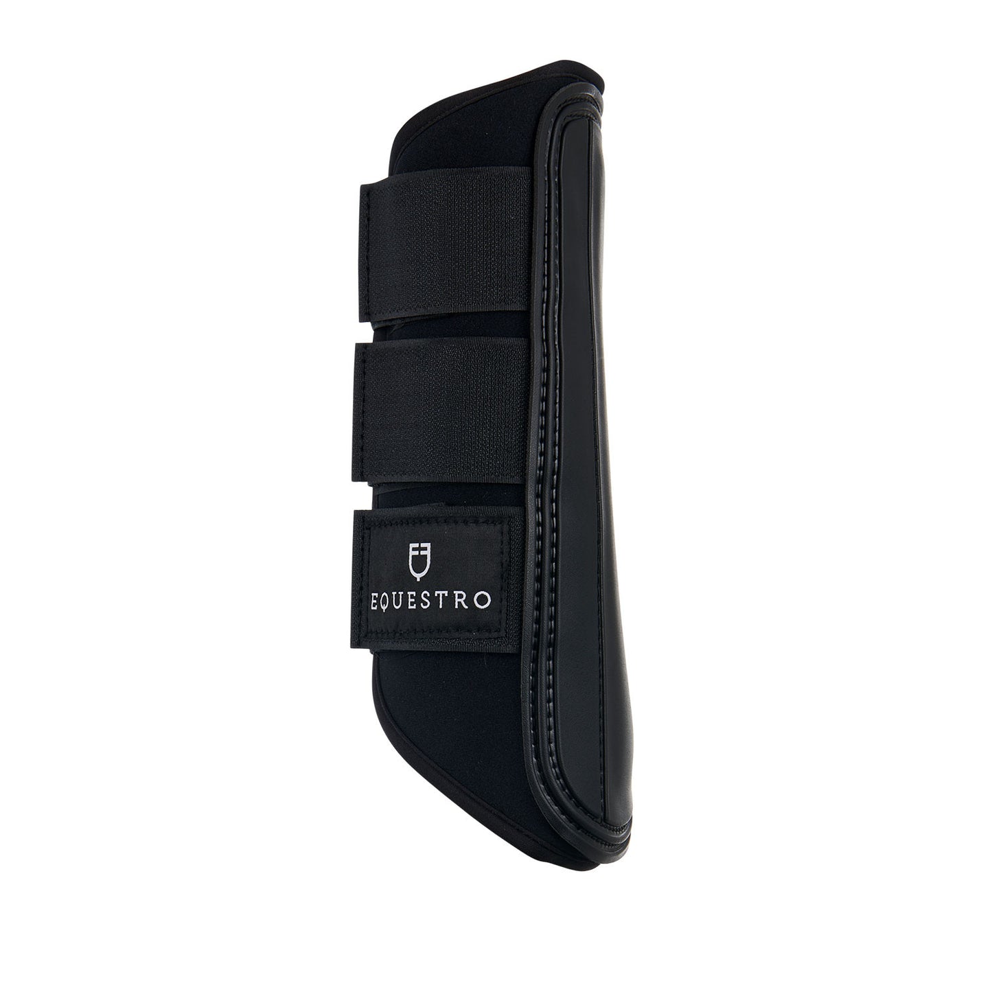 Protectores para conjunto en neopreno y cuero perforado Equestro - Negro