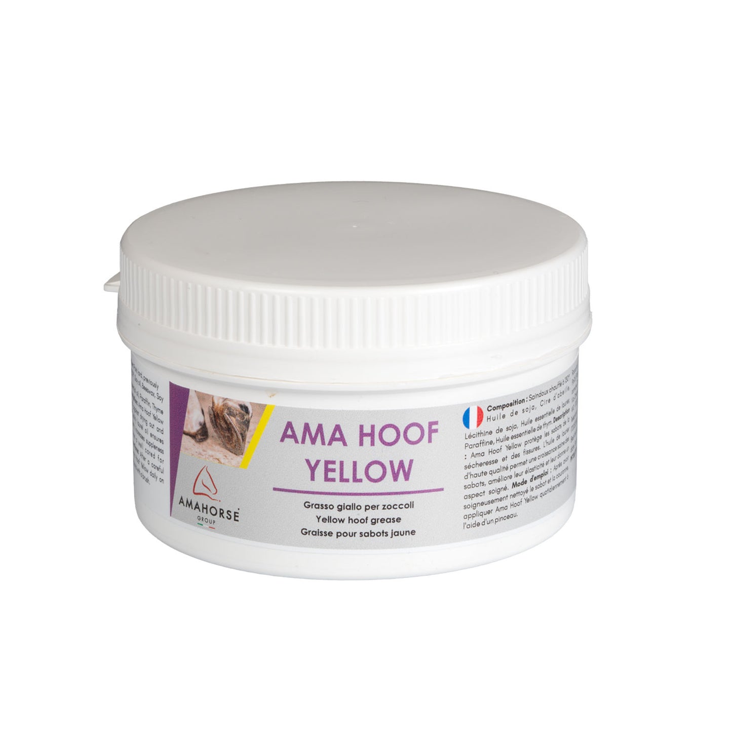 Ama Hoof amarillo grasa para cascos (500 ml) AmaHorse - Amarillo