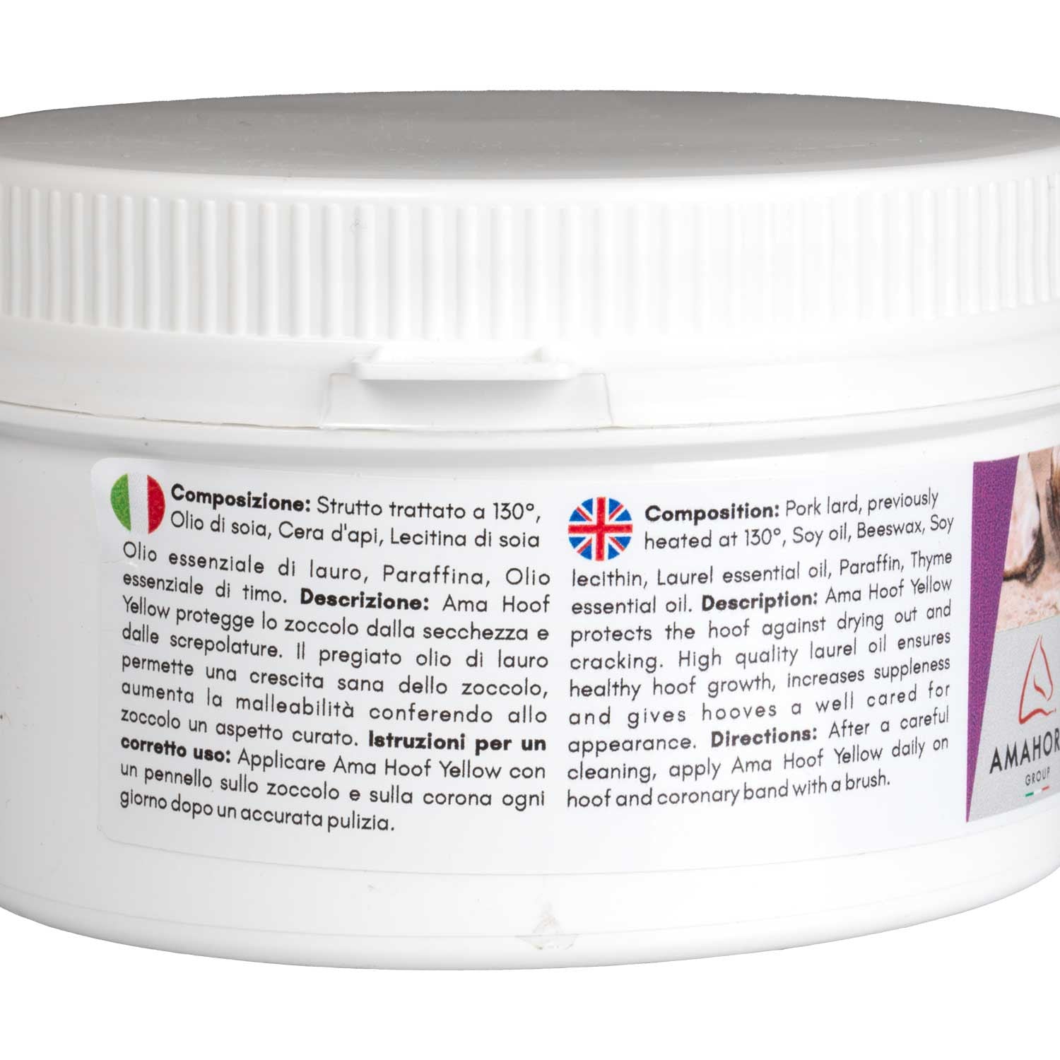 Ama Hoof amarillo grasa para cascos (500 ml) AmaHorse - Amarillo