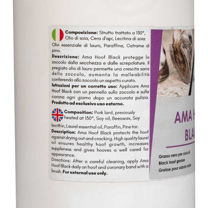 Ama hoof grasa para pezuñas (1000 ml) AmaHorse - Negro