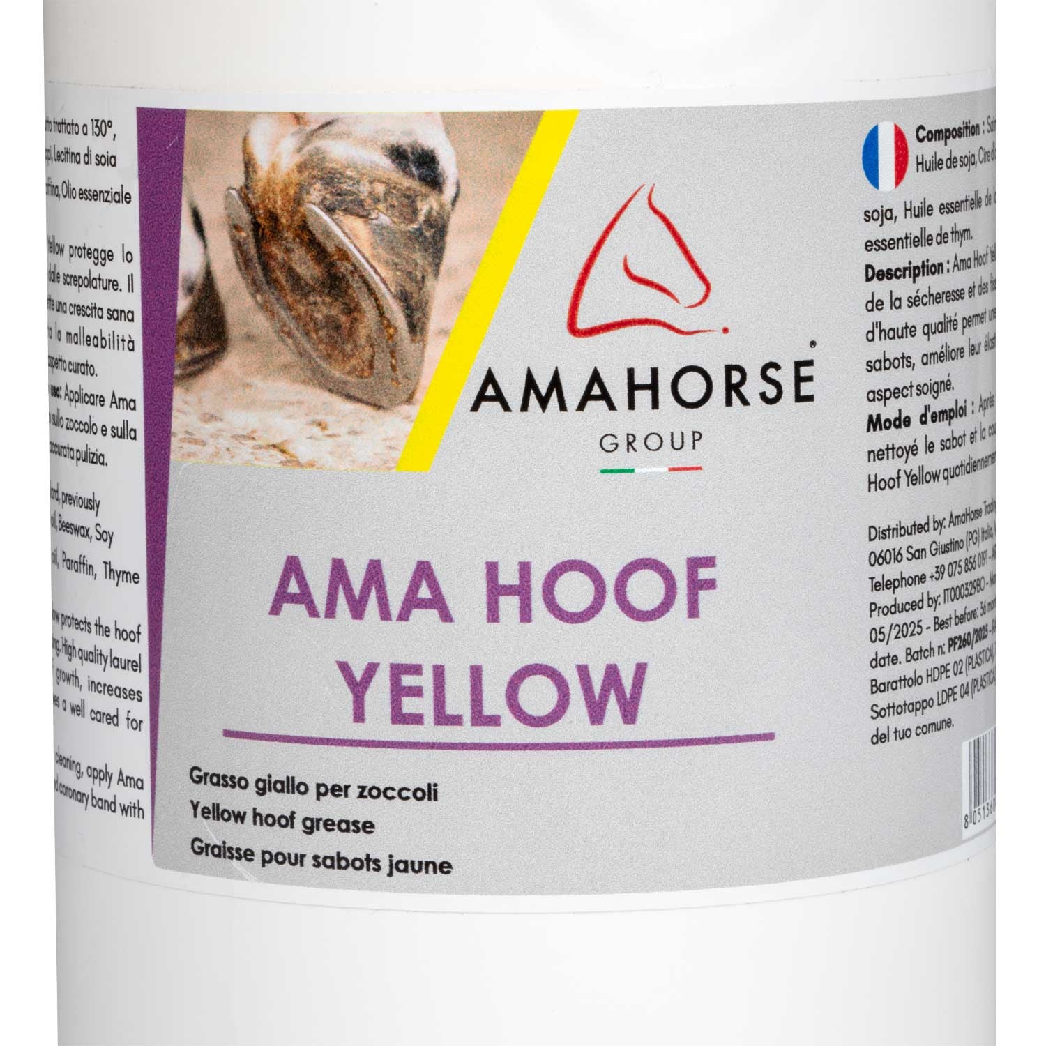 Ama hoof grasa para pezuñas (1000 ml) AmaHorse - Amarillo