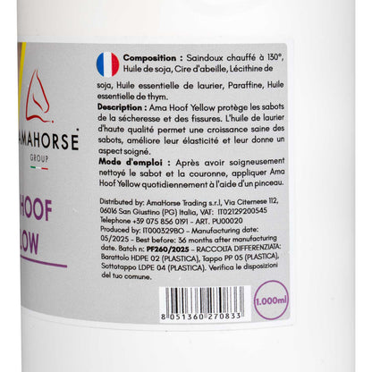 Ama hoof grasa para pezuñas (1000 ml) AmaHorse - Amarillo